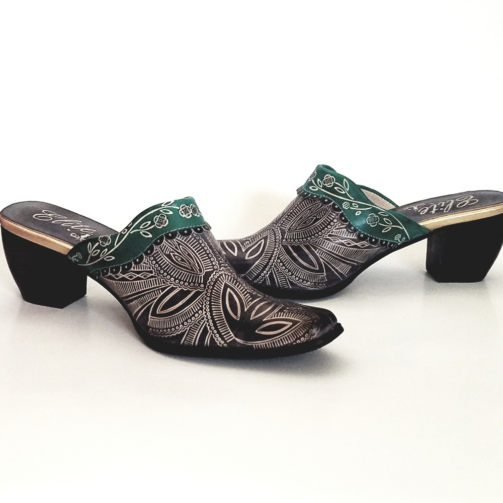 H.P🎉Corky's Elite by Corkys Scroll Mules Size 11.